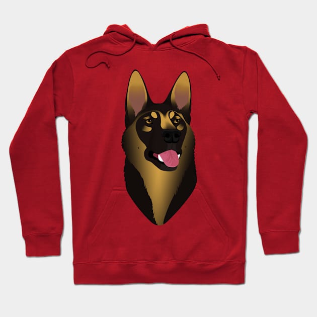 SimpliciTee - Sable German Shepherd Hoodie by Larthan